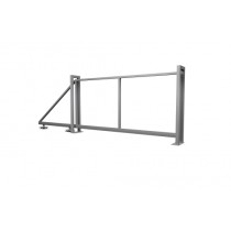 ГРАНД ЛАЙН Ворота откатные Жалюзи 1,68х4,0 RAL 7040 без заполнения 378450