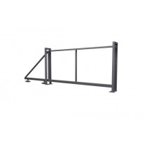 ГРАНД ЛАЙН Ворота откатные Жалюзи 2,0х4,0 RAL 7004 без заполнения 459450