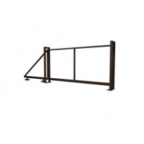 ГРАНД ЛАЙН Ворота откатные Жалюзи 2,5х3,5 RAL 8017 без заполнения 575541