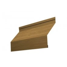 Ламель Grand Line забора жалюзи Milan 0,45 Print Elite с пленкой Honey Wood TwinColor