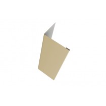 ГРАНД ЛАЙН Нащельник (для калиток и ворот) 25х35 жалюзи Milan, Tokyo, Palermo 0,45 PE с пленкой RAL 1014 слоновая кость (L1,68) 364297