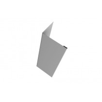 ГРАНД ЛАЙН Нащельник (для калиток и ворот) 25х35 жалюзи Milan, Tokyo, Palermo 0,45 PE с пленкой RAL 7004 сигнальный серый (L1,68) 364313