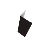 ГРАНД ЛАЙН Нащельник (для калиток и ворот) 25х35 жалюзи Milan, Tokyo, Palermo 0,45 Drap ST с пленкой RAL 9005 черный (L2,5) 581516