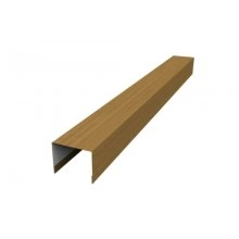 Крышка Grand Line 50х75 для забора жалюзи Palermo 0,45 Print Elite Honey Wood TwinColor