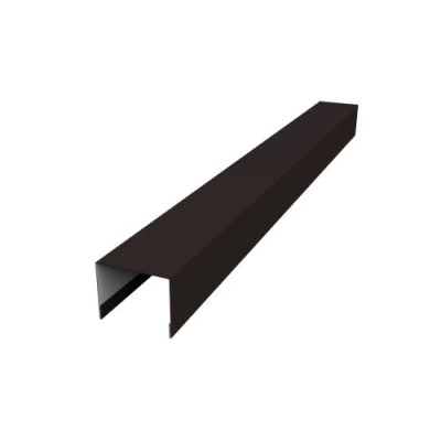 Крышка Grand Line 50х75 для забора жалюзи Palermo 0,5 Quarzit lite с пленкой RAL 9005 черный — 449277