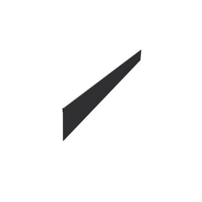Ламель забора жалюзи Палермо стартовая/финишная для калиток и ворот Grand Line 0,45 ПЭ двухсторонний RAL 9005 черный — 452767 Ламель забора жалюзи Палермо стартовая/финишная для калиток и ворот Grand Line 0,45 ПЭ двухсторонний RAL 9005 черный — 452767