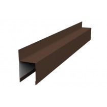 ГРАНД ЛАЙН Планка опорная составная внешняя Palermo 0,45 PE-Double RAL 8017 шоколад 445958