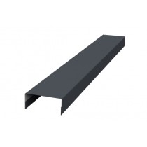 ГРАНД ЛАЙН Крышка 45х20 жалюзи Texas 0,5 GreenCoat Pural BT RR 23 темно-серый (RAL 7024 мокрый асфальт) 451544