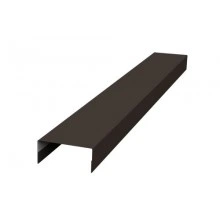 Крышка Grand Line 45х20 жалюзи Texas 0,5 GreenCoat Pural BT RR 32 темно-коричневый (RAL 8019 серо-коричневый)
