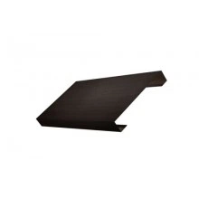 Ламель Grand Line лицевая 125 забора жалюзи Texas 0,45 Print Elite с пленкой Coffee Wood TwinColor