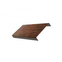 Ламель Grand Line обратная 150 жалюзи Texas 0,45 Print Elite с пленкой Chestnut Wood