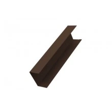 Крышка Grand Line забора для горизонтального монтажа штакетника 0,45 Drap ST RAL 8017 шоколад