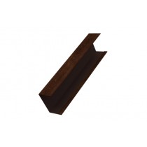 ГРАНД ЛАЙН Крышка забора для горизонтального монтажа штакетника 0,45 Print Elite Cherry Wood TwinColor 479299