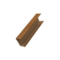 ГРАНД ЛАЙН Крышка забора для горизонтального монтажа штакетника 0,45 Print Elite Golden Wood TwinColor 479313