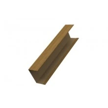 Крышка Grand Line забора для горизонтального монтажа штакетника 0,45 Print Elite Honey Wood TwinColor