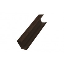 ГРАНД ЛАЙН Крышка забора для горизонтального монтажа штакетника 0,45 Print Premium Antique Wood 479401