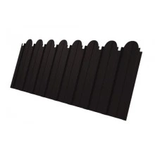 Профнастил Grand Line C10A фигурный 0,45 Drap ST с пленкой RAL 9005 черный