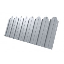 ГРАНД ЛАЙН Профнастил C10A фигурный 0,45 PE с пленкой RAL 9003 сигнальный белый 69156