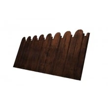 Профнастил Grand Line C10B фигурный 0,45 Print Elite с пленкой Cherry Wood TwinColor