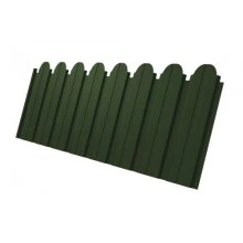 Профнастил Grand Line С10B фигурный 0,5 GreenCoat Pural BT, matt с пленкой RR 11 темно-зеленый (RAL 6020 хромовая зелень)