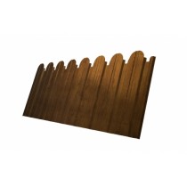 ГРАНД ЛАЙН Профнастил C10B фигурный 0,45 Print Elite с пленкой Golden Wood TwinColor 207268
