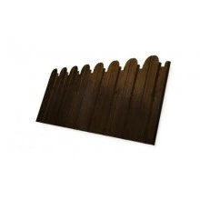Профнастил Grand Line C10B фигурный 0,45 Print Elite с пленкой Antique Wood TwinColor