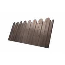 ГРАНД ЛАЙН Профнастил C10B фигурный 0,45 Print Elite с пленкой White Wood TwinColor 220047