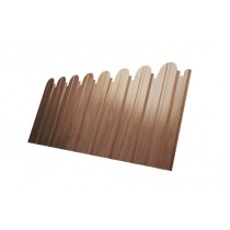 ГРАНД ЛАЙН Профнастил C10B фигурный 0,45 Print Elite с пленкой Honey Wood TwinColor 290047