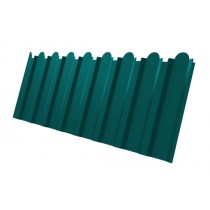 ГРАНД ЛАЙН Профнастил C20B фигурный 0,45 PE RAL 5021 водная синь 253487