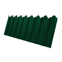 ГРАНД ЛАЙН Профнастил C20B фигурный 0,45 Drap RAL 6005 зеленый мох 280164