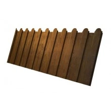 Профнастил Grand Line С8A v01 фигурный 0,45 Print-Double Elite с пленкой Golden Wood