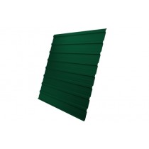 ГРАНД ЛАЙН Профнастил C10A 0,5 Satin RAL 6005 зеленый мох 54278