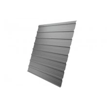 Профнастил Grand Line C10A 0,5 Satin RAL 9006бело-алюминиевый