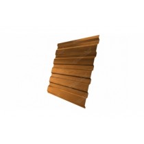 ГРАНД ЛАЙН Профнастил С20А 0,45 Print Premium Golden Wood 239224