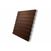 ГРАНД ЛАЙН Профнастил С20B 0,45 Принт Элит Шоколадное дерево TwinColor 241015