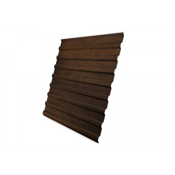 ГРАНД ЛАЙН Профнастил C20B 0,45 Print Elite Chestnut Wood 426300