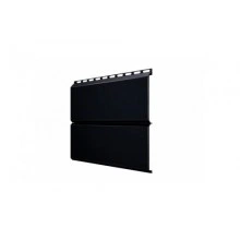 Сайдинг Grand Line ЭкоБрус 0,345 0,5 Quarzit lite RAL 9005 черный