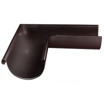 ГРАНД ЛАЙН Угол желоба внешний ПЭ 90гр 125мм RAL 8017 шоколад 151432