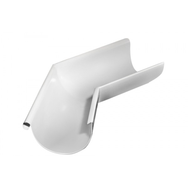 ГРАНД ЛАЙН Угол желоба внешний ПУ 135гр 125мм RAL 9003 сигнальный белый 026970 ГРАНД ЛАЙН Угол желоба внешний ПУ 135гр 125мм RAL 9003 сигнальный белый 026970