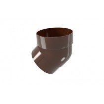 ГРАНД ЛАЙН Колено трубы 45 град. ПВХ коричневое (RR32) 212373