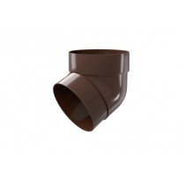 ГРАНД ЛАЙН Колено трубы 67 град. ПВХ коричневое (RR32) 223415