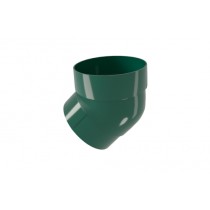 ГРАНД ЛАЙН Колено трубы 45 град. ПВХ зелёный (RAL 6005) 267464