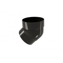 ГРАНД ЛАЙН Колено трубы 45 град. ПВХ GL черное (RAL 9005) 458367