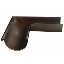ГРАНД ЛАЙН Угол желоба внешний 90 гр 125 мм RR 32 темно-коричневый 35177