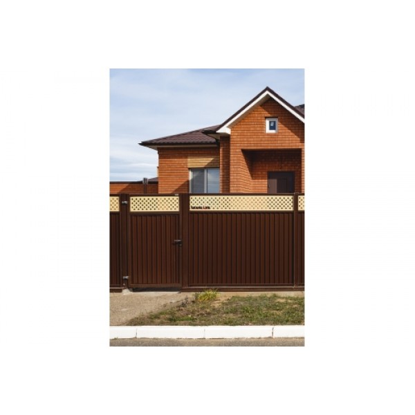 ГРАНД ЛАЙН Калитка Estet Plus 2,0х1 RAL 8017/1014 041651