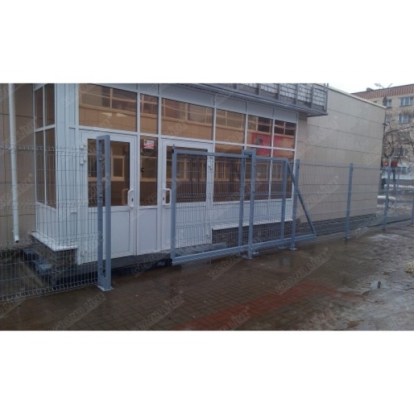 ГРАНД ЛАЙН Крепление Скоба и болт М6х85 RAL 7040 048852