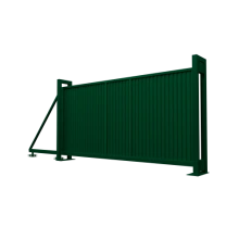 Ворота Grand Line откатные Estet 2,0х4,5 RAL 6005