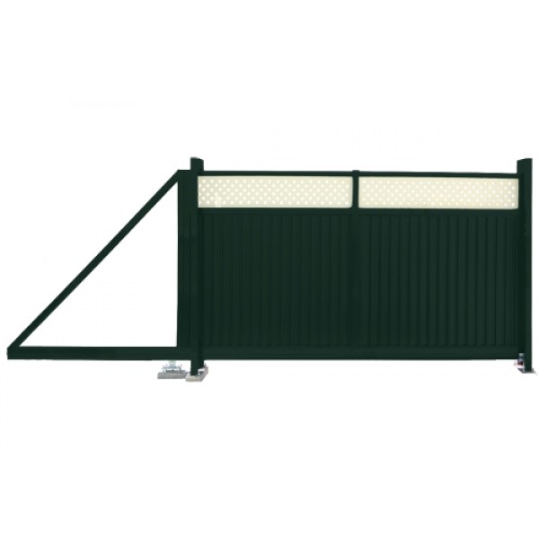 ГРАНД ЛАЙН Ворота откатные Estet Plus 2,0х3,5 RAL 6005/1014 077397