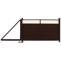 ГРАНД ЛАЙН Ворота откатные Estet Plus 2,4х3,5 RAL 8017/1014 085769