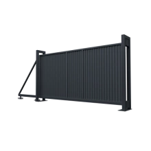 Ворота Grand Line откатные Estet 2,0х4,5 RAL 7024